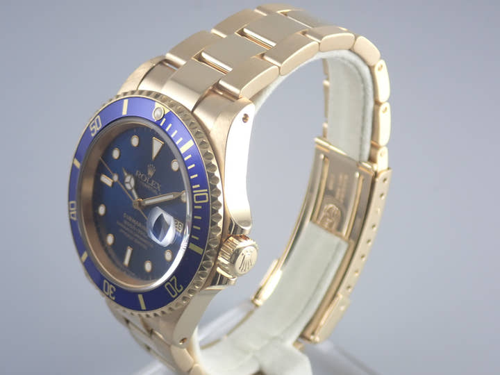 ロレックス サブマリーナー Ref.16618 ブルー文字盤 中古 submariner-277