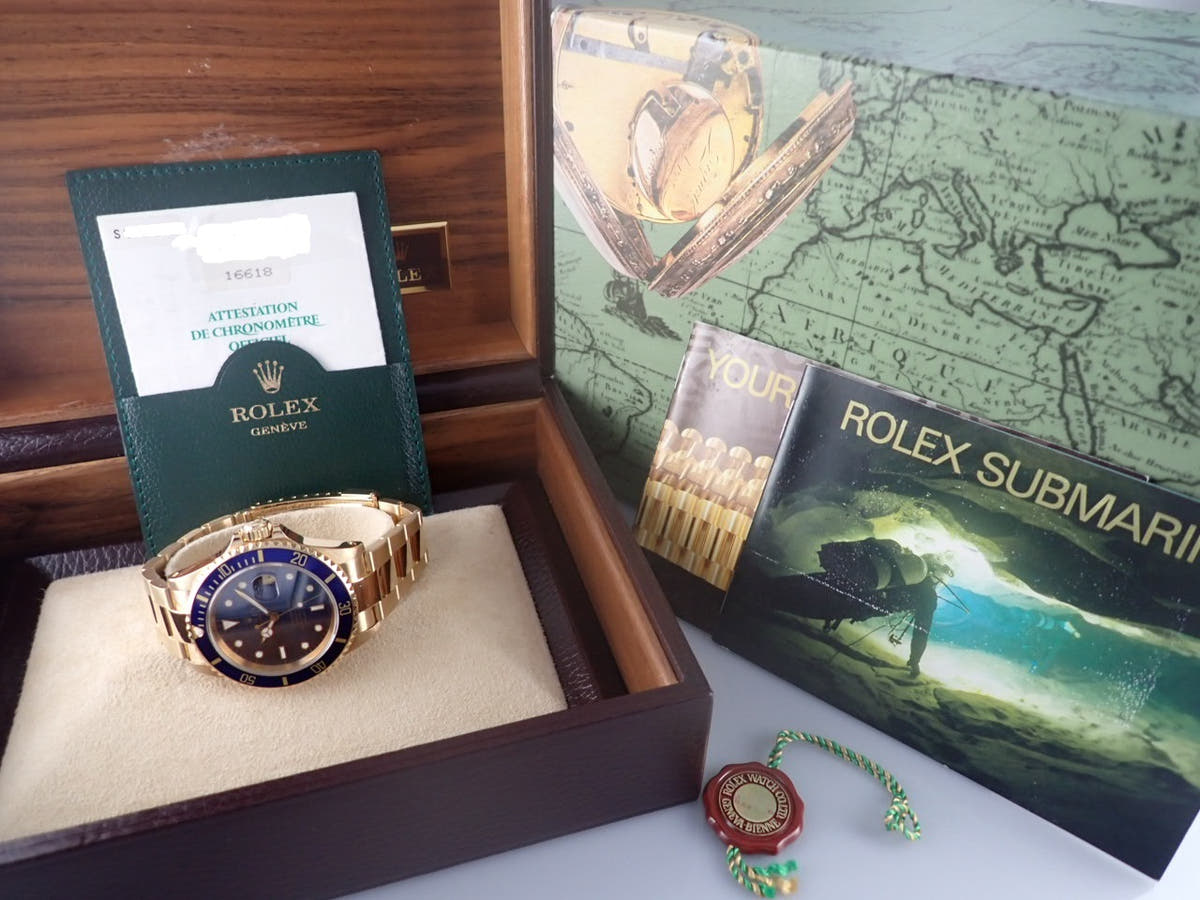 ロレックス サブマリーナー Ref.16618 ブルー文字盤 中古 submariner-277