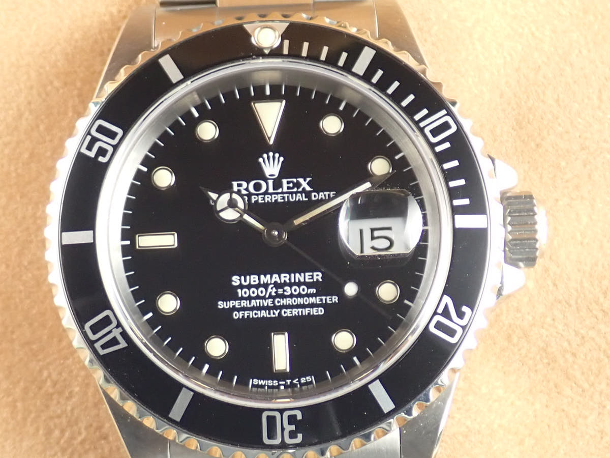 ロレックス サブマリーナー Ref.16610 ブラック文字盤 中古 submariner-285