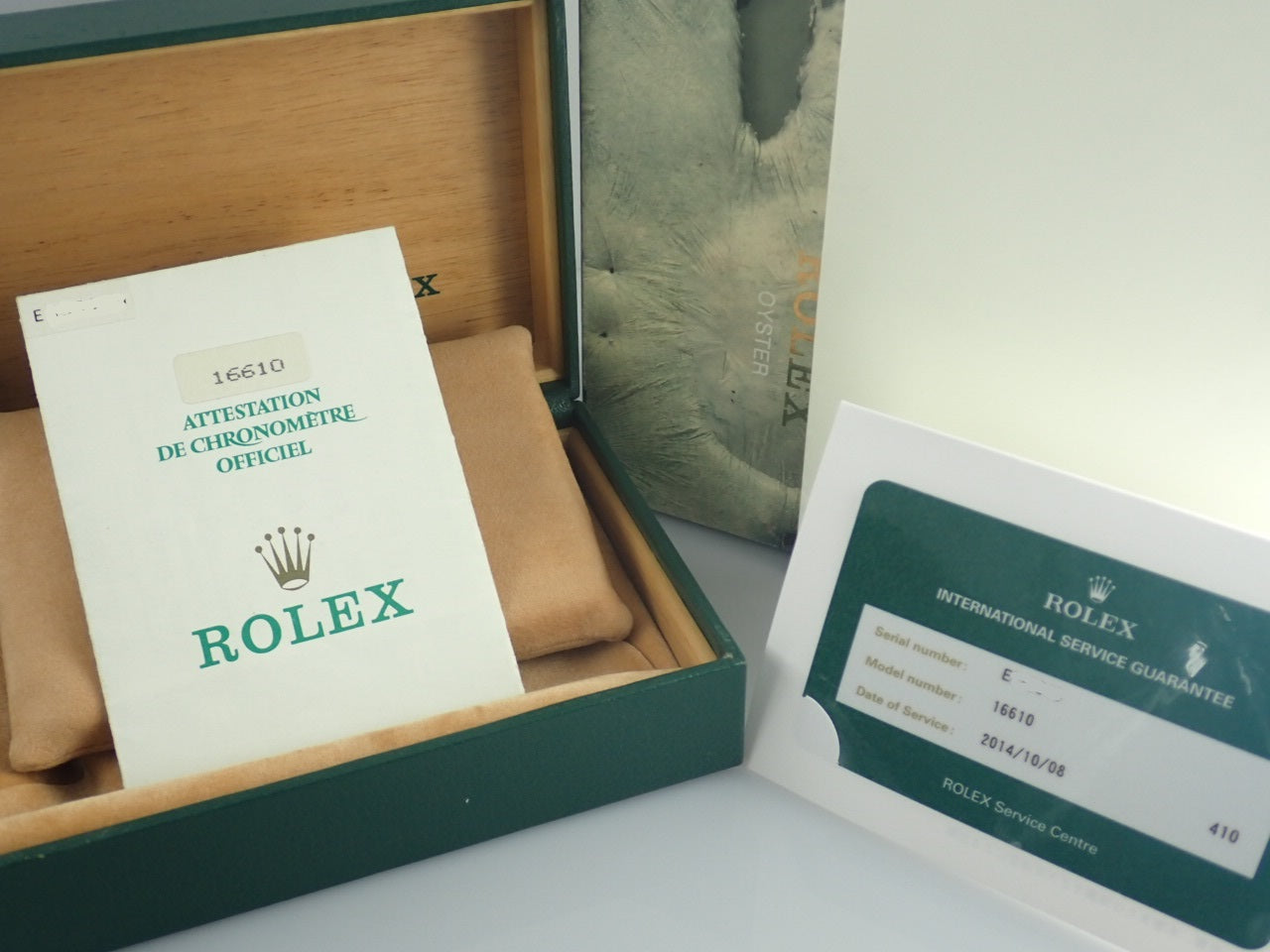 Rolex Submariner Date E Series &lt;Warranty, Box, International Service Warranty, etc.&gt;