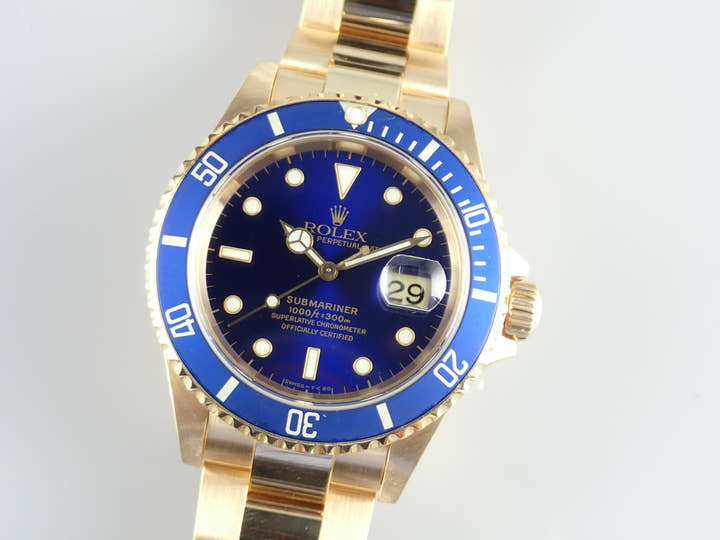 ロレックス サブマリーナー Ref.16618 ブルー文字盤 中古 submariner-288