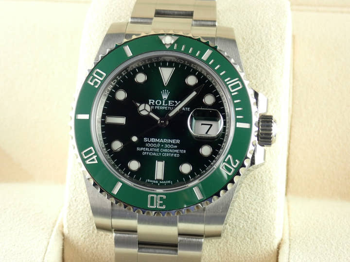 ロレックス サブマリーナー Ref.116610LV グリーン文字盤 未使用 submariner-293