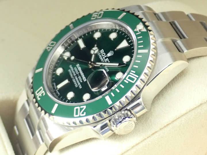 ロレックス サブマリーナー Ref.116610LV グリーン文字盤 未使用 submariner-293