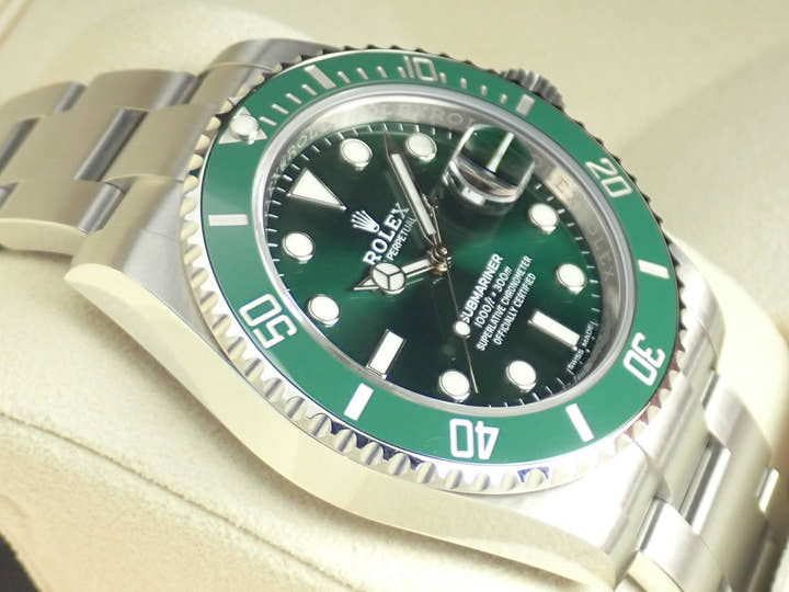 ロレックス サブマリーナー Ref.116610LV グリーン文字盤 未使用 submariner-293