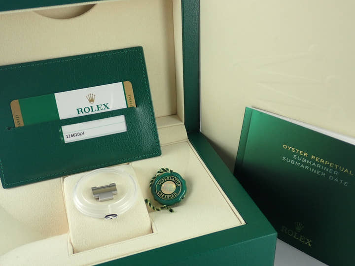 ロレックス サブマリーナー Ref.116610LV グリーン文字盤 未使用 submariner-293