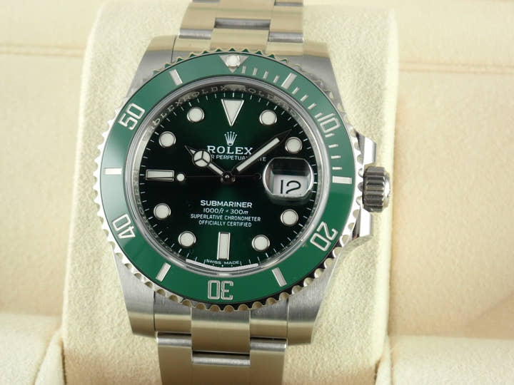 ロレックス サブマリーナー Ref.116610LV グリーン文字盤 未使用 submariner-294