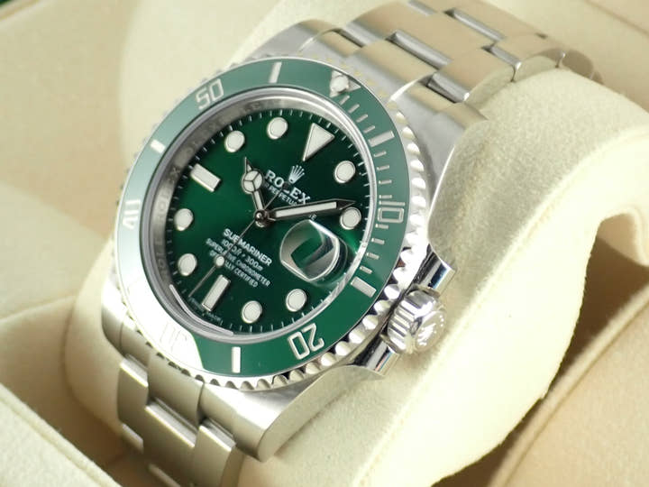 ロレックス サブマリーナー Ref.116610LV グリーン文字盤 未使用 submariner-294