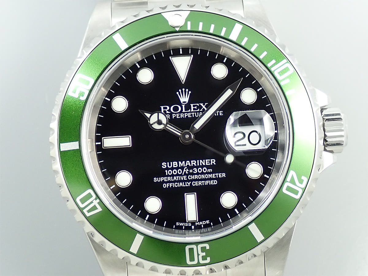 ロレックス サブマリーナー デイト Ref.16610LV ブラック文字盤 美品 9W398RZZ