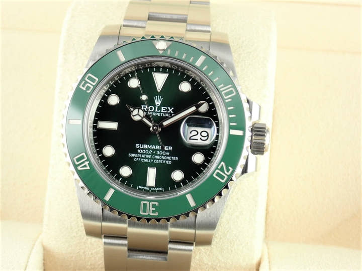 ロレックス サブマリーナー Ref.116610LV グリーン文字盤 美品 submariner-307