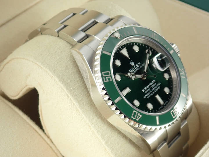 ロレックス サブマリーナー Ref.116610LV グリーン文字盤 美品 submariner-307