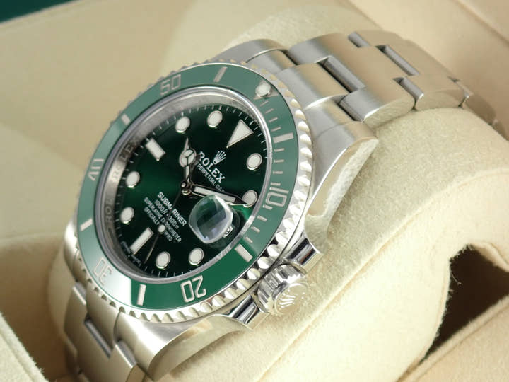 ロレックス サブマリーナー Ref.116610LV グリーン文字盤 美品 submariner-307