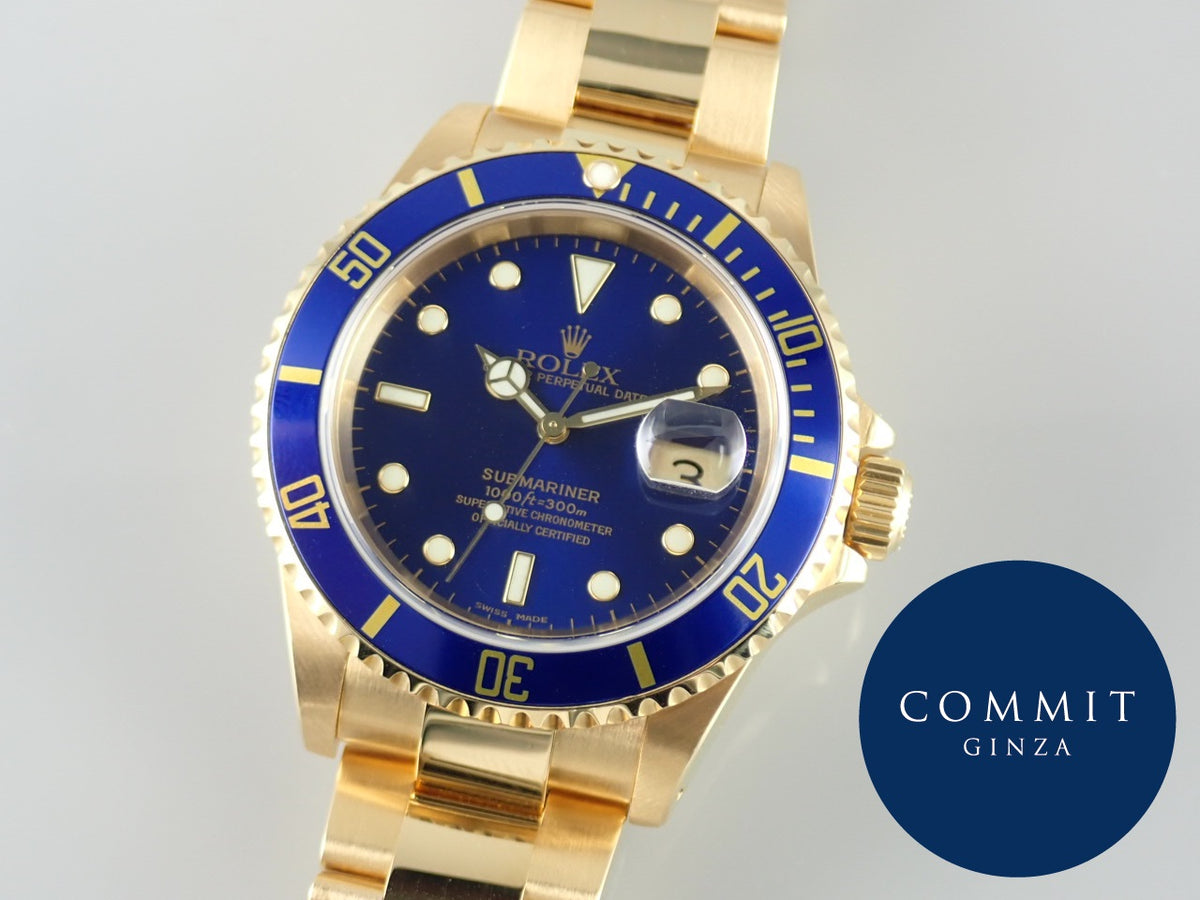ロレックス サブマリーナー Ref.16618 ブルー文字盤 中古 submariner-311