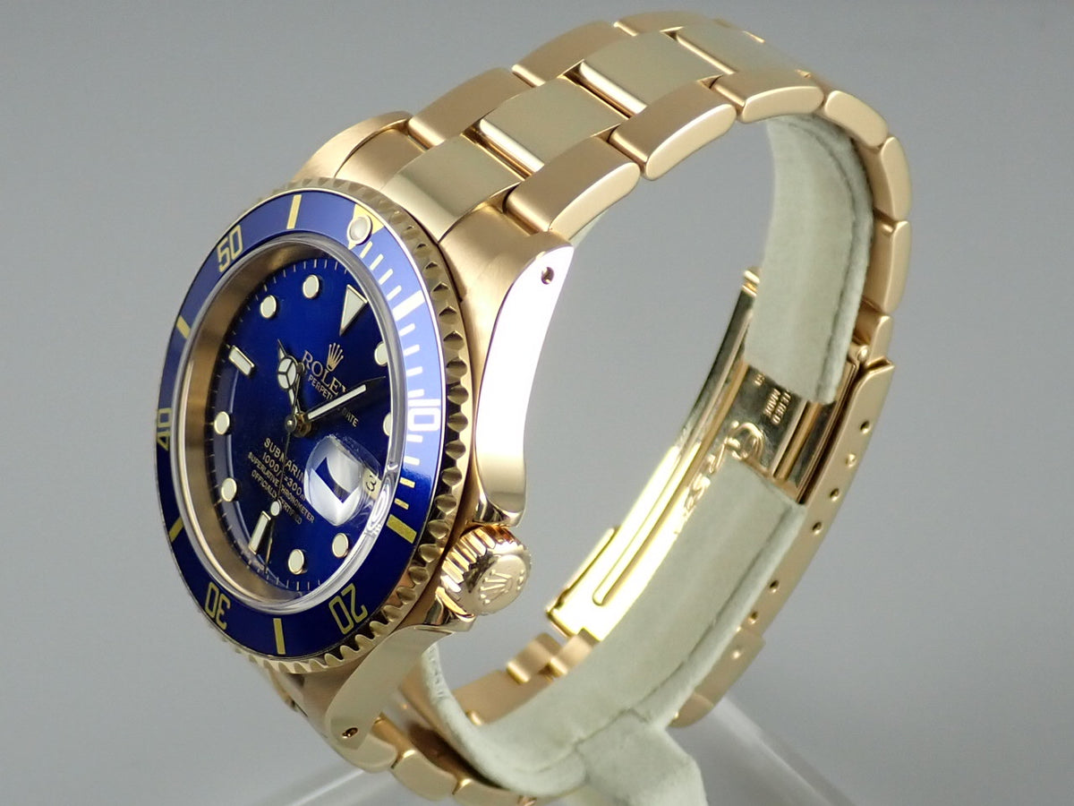 ロレックス サブマリーナー Ref.16618 ブルー文字盤 中古 submariner-311