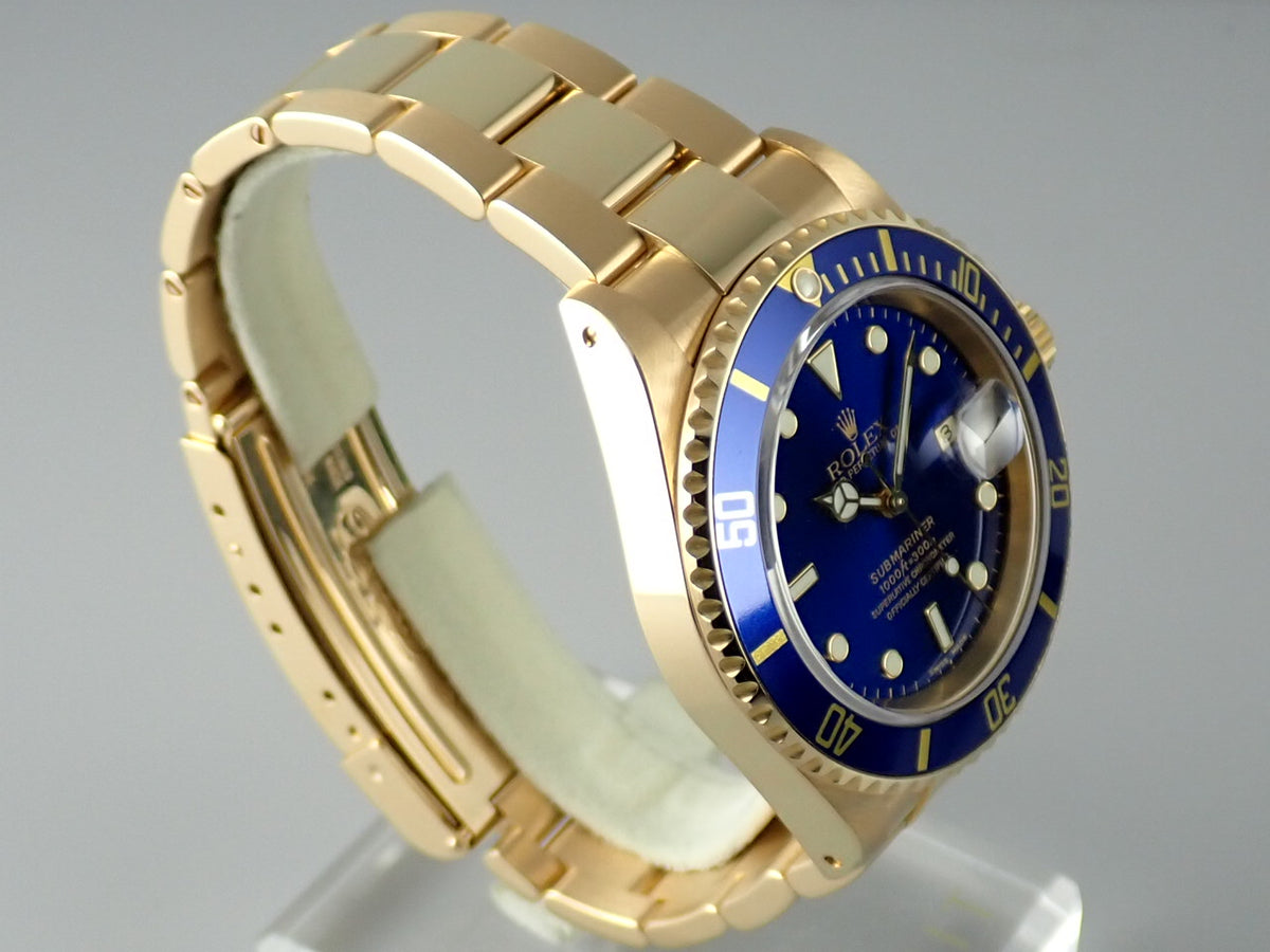 ロレックス サブマリーナー Ref.16618 ブルー文字盤 中古 submariner-311