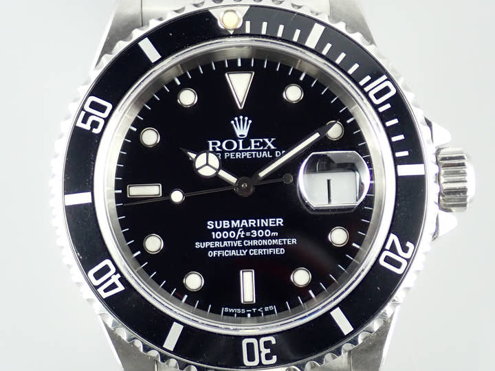 ロレックス サブマリーナー Ref.16610 ブラック文字盤 中古 submariner-313