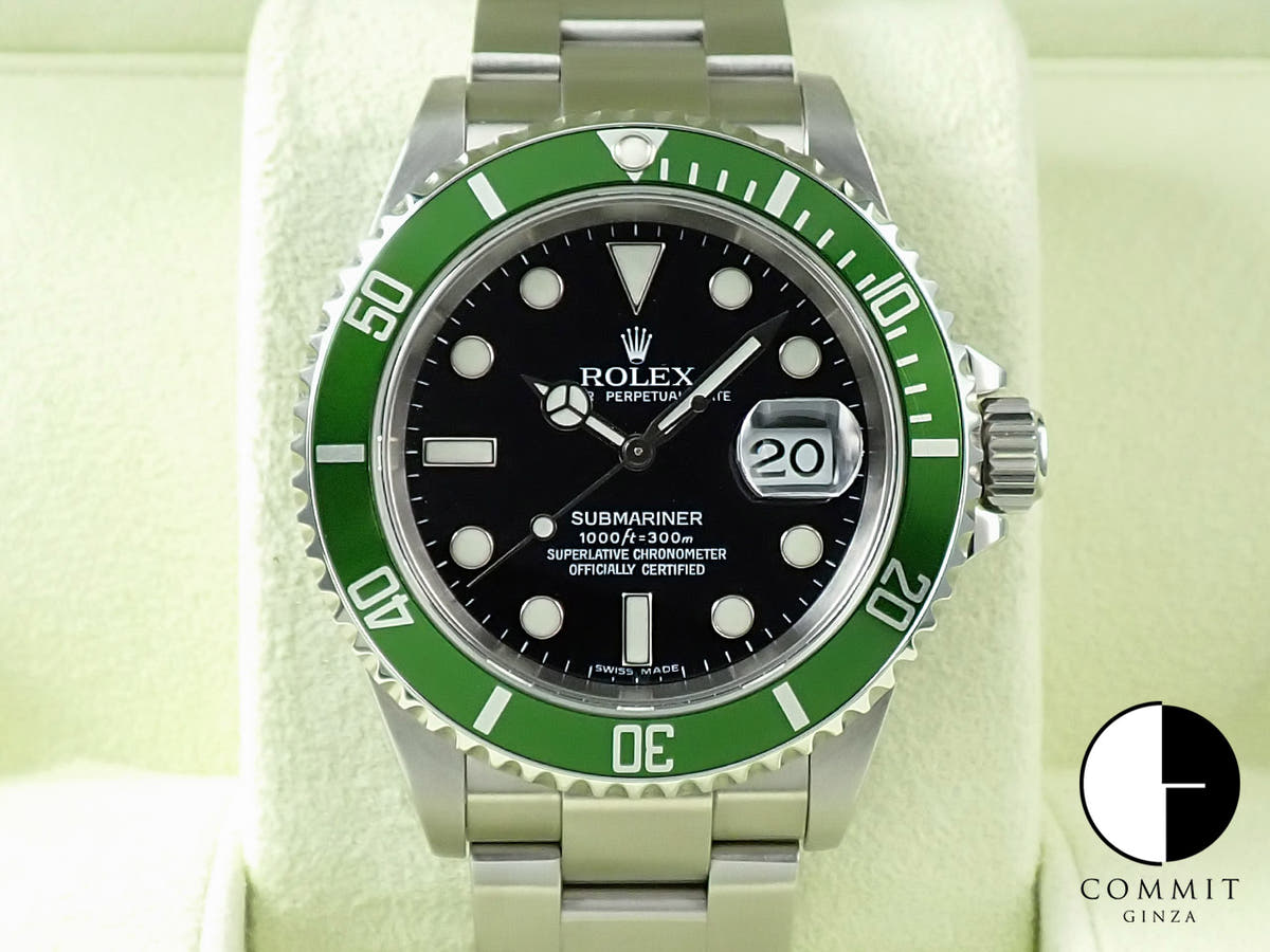 ロレックス サブマリーナー デイト Ref.16610LV ブラック文字盤 中古 YX2M15P2