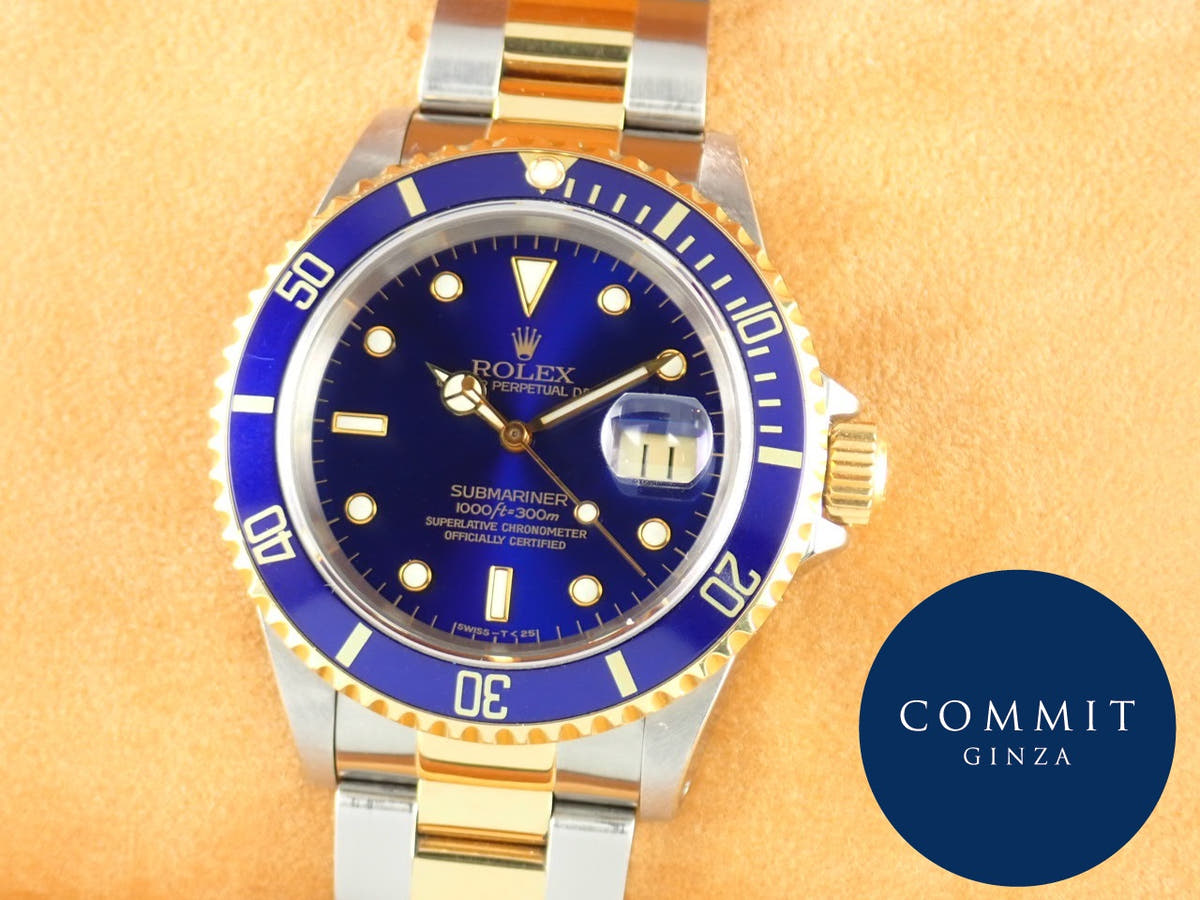 ロレックス サブマリーナー Ref.16613 ブルー文字盤 中古 submariner-336