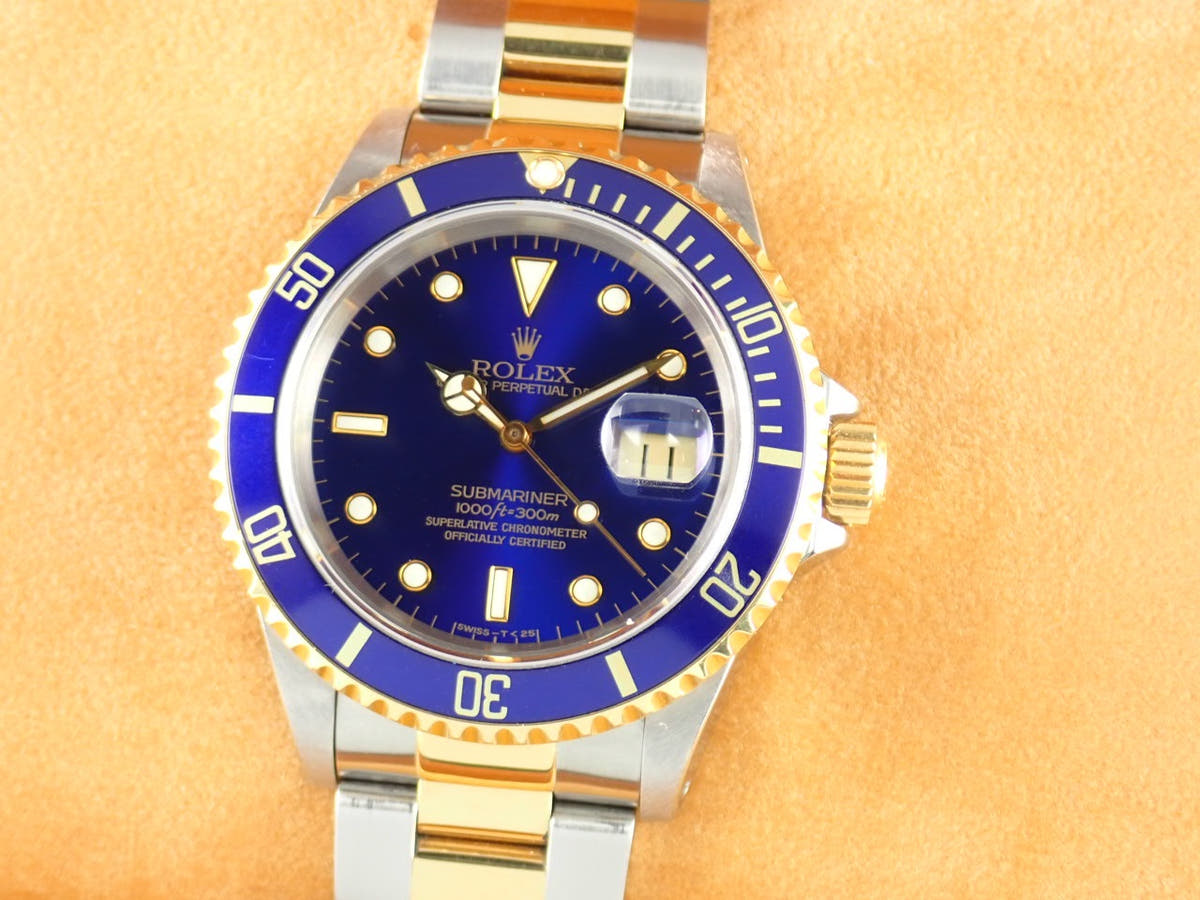 ロレックス サブマリーナー Ref.16613 ブルー文字盤 中古 submariner-336