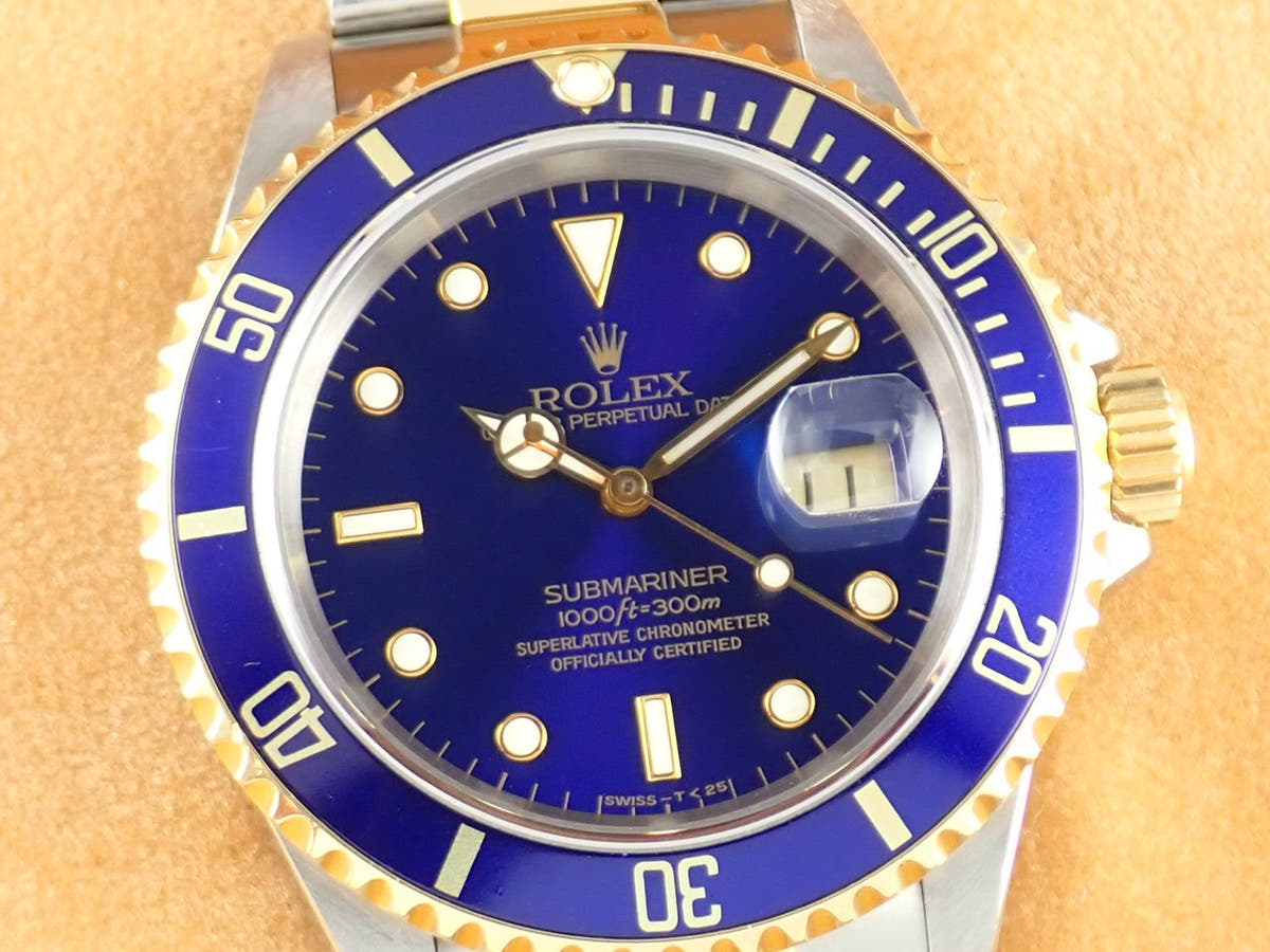 ロレックス サブマリーナー Ref.16613 ブルー文字盤 中古 submariner-336
