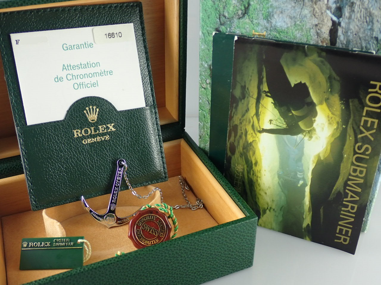 Rolex Submariner Green F serial number &lt;Warranty, box, etc.&gt;