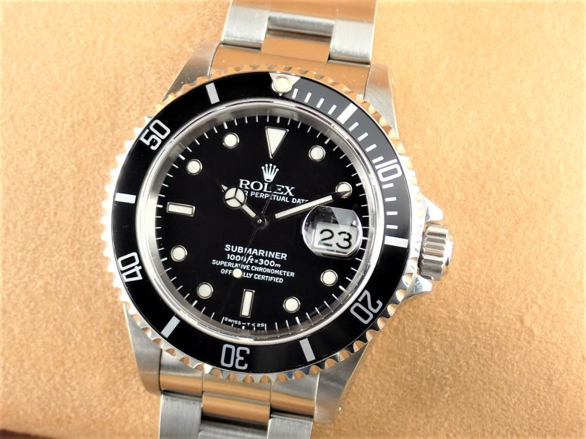 ロレックス サブマリーナー Ref.16610 ブラック文字盤 中古 submariner-340