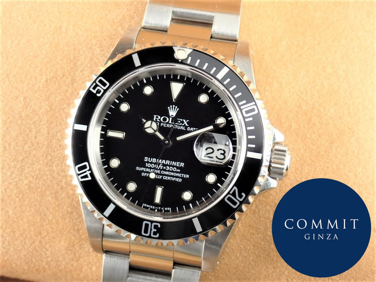ロレックス サブマリーナー Ref.16610 ブラック文字盤 中古 submariner-340