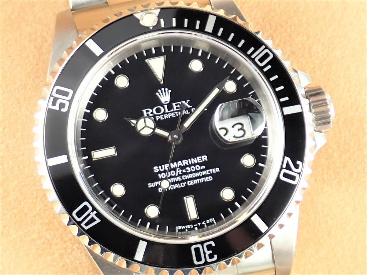 ロレックス サブマリーナー Ref.16610 ブラック文字盤 中古 submariner-340