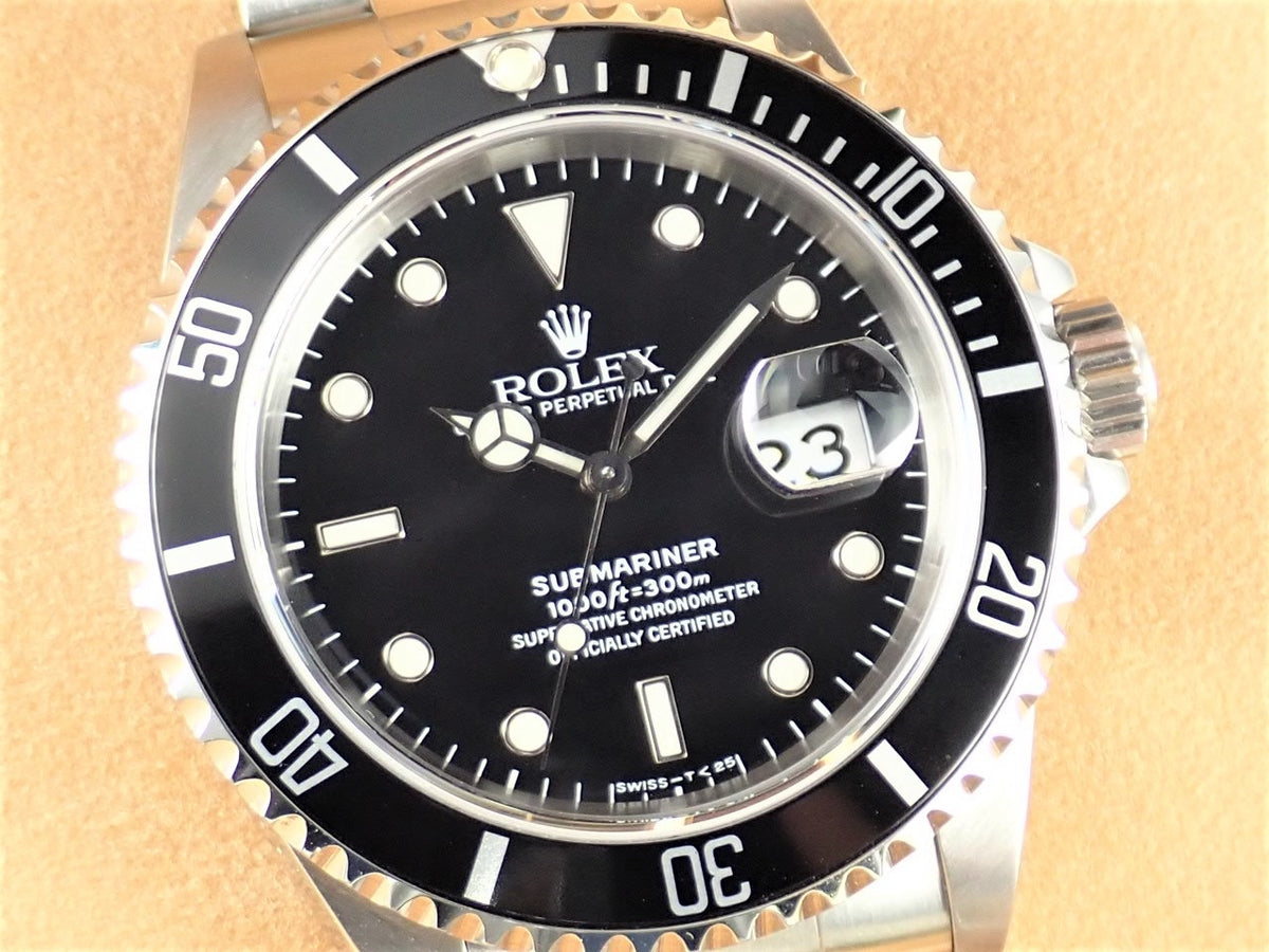 ロレックス サブマリーナー Ref.16610 ブラック文字盤 中古 submariner-340