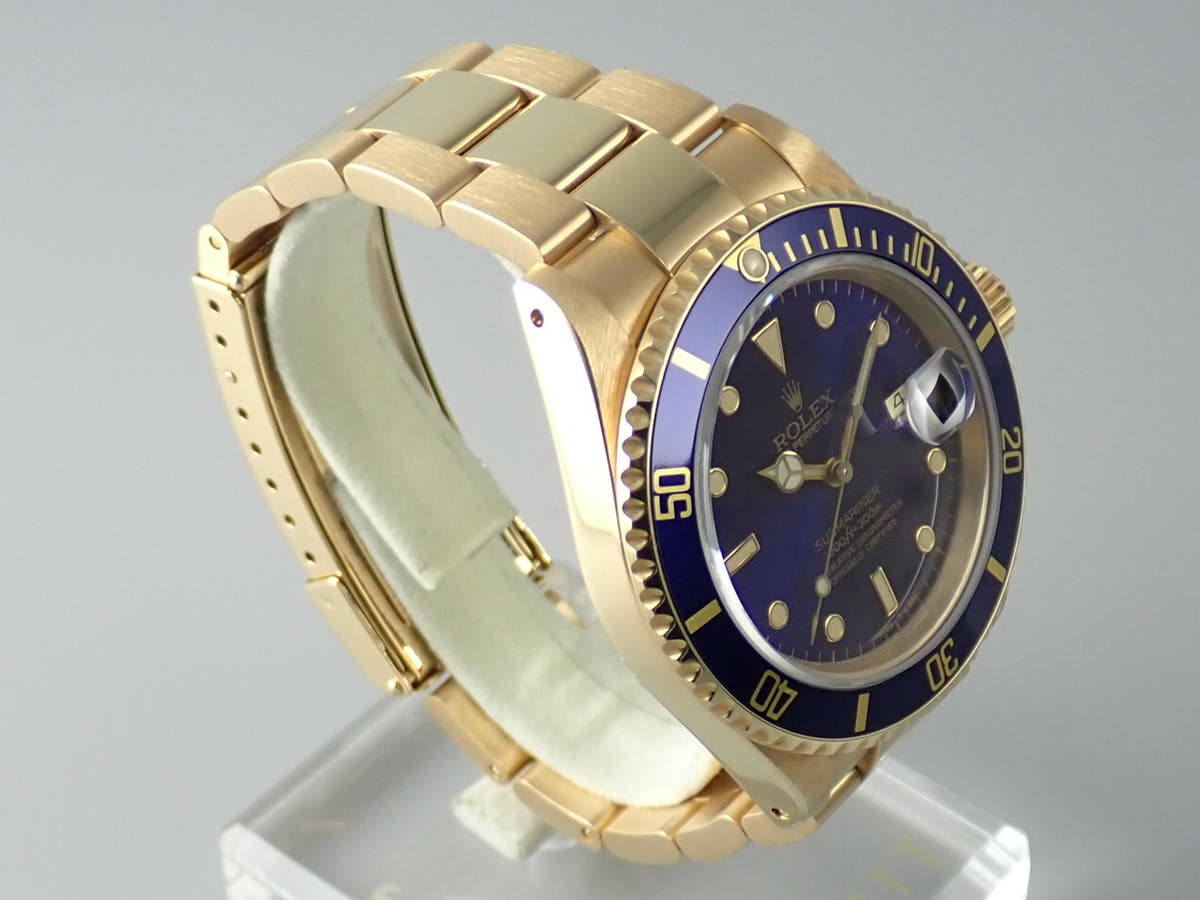 ロレックス サブマリーナー Ref.16618 ブルー文字盤 中古 submariner-345