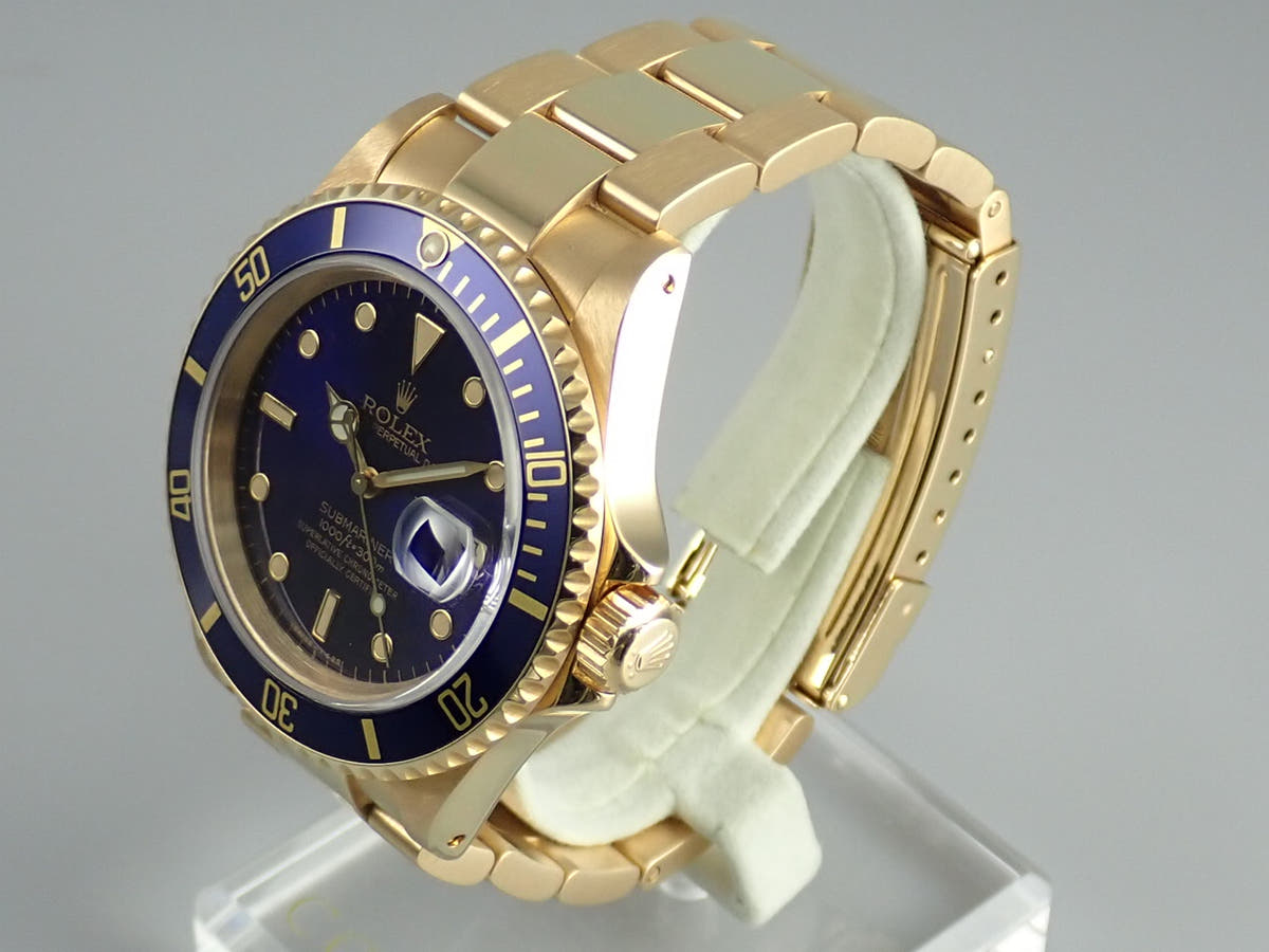ロレックス サブマリーナー Ref.16618 ブルー文字盤 中古 submariner-345