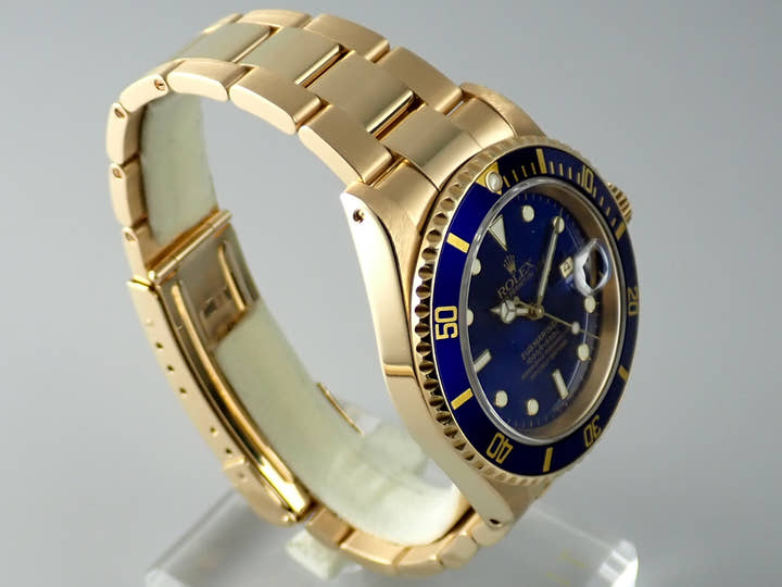 ロレックス サブマリーナー Ref.16618 ブルー文字盤 中古 submariner-347