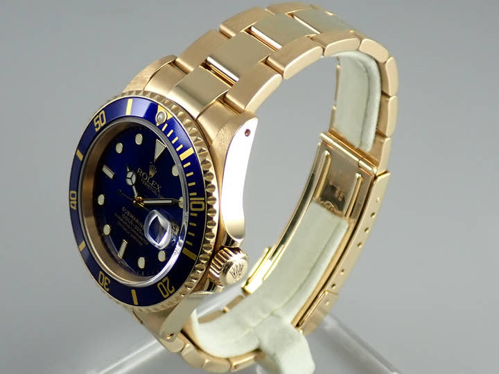ロレックス サブマリーナー Ref.16618 ブルー文字盤 中古 submariner-347