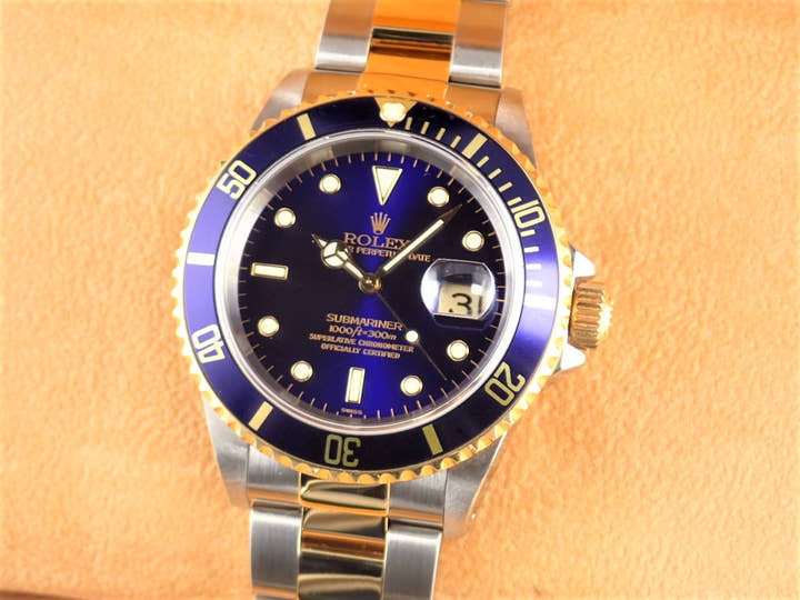 ロレックス サブマリーナー Ref.16613 ブルー文字盤 中古 submariner-359