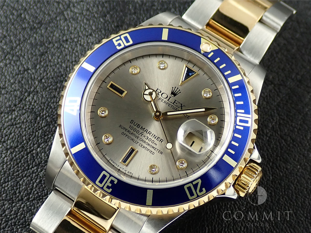ロレックス サブマリーナー デイト Ref.16613SG グレー文字盤 中古 4A0CYALH