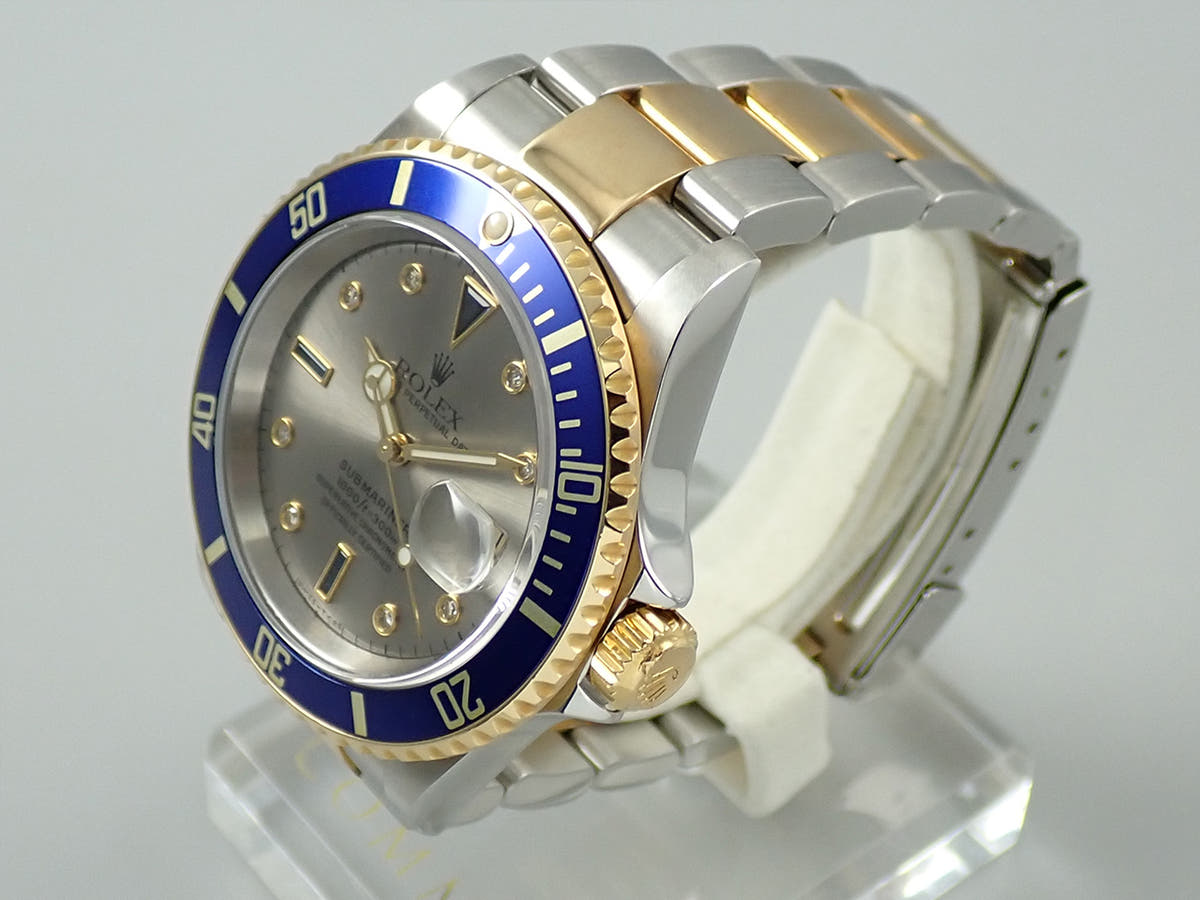 ロレックス サブマリーナー デイト Ref.16613SG グレー文字盤 中古 4A0CYALH