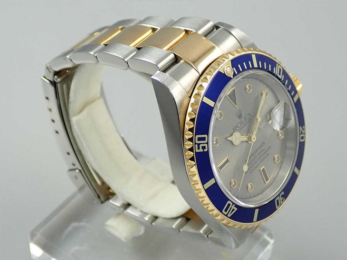 ロレックス サブマリーナー デイト Ref.16613SG グレー文字盤 中古 4A0CYALH
