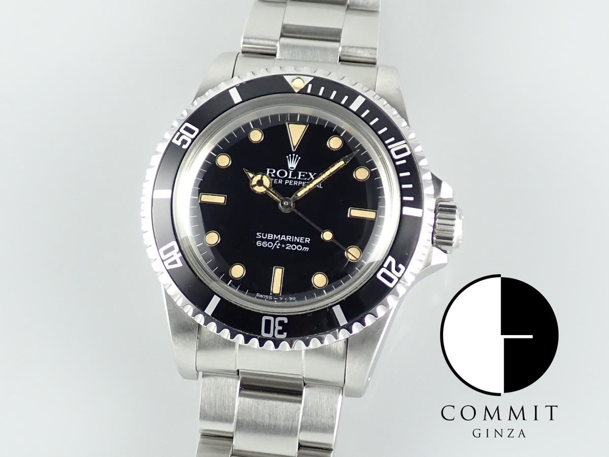 ロレックス サブマリーナー Ref.5513 ブラック文字盤 中古 submariner-373-patina