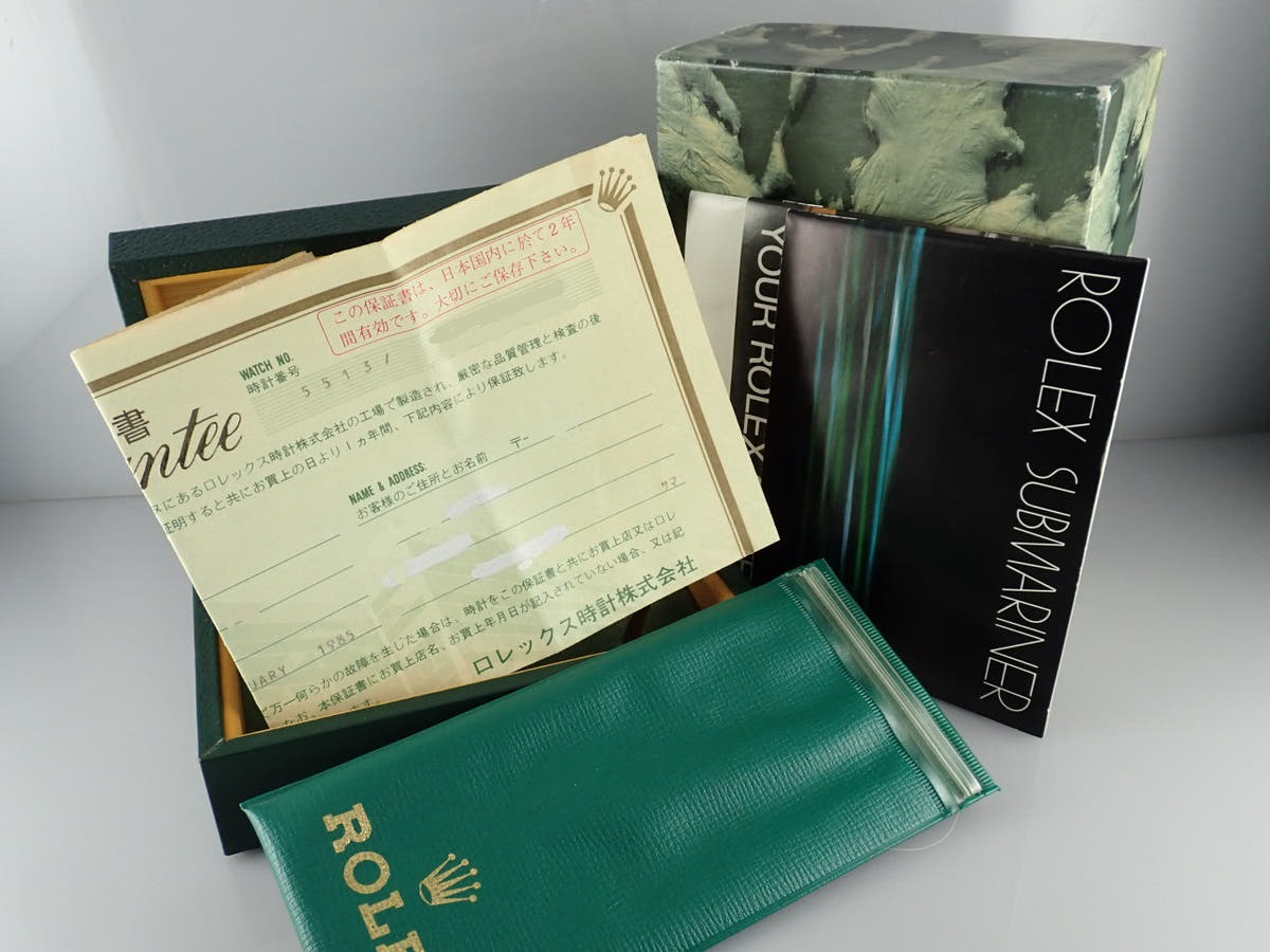ロレックス サブマリーナー Ref.5513 ブラック文字盤 中古 submariner-373-patina