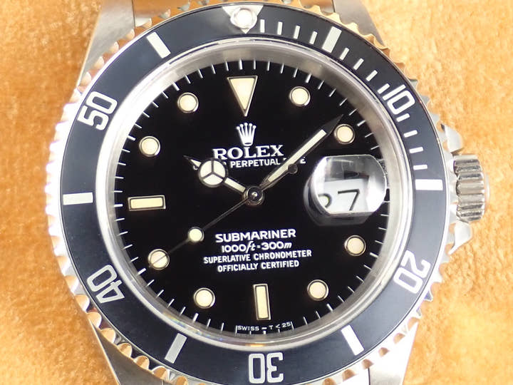 ロレックス サブマリーナー Ref.16610 ブラック文字盤 中古 submariner-385