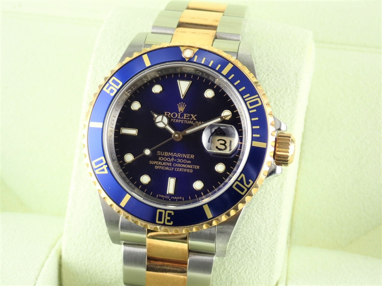 Rolex Submariner combination model blue sub M serial number &lt;Box&gt;