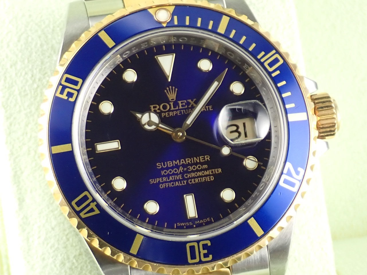 Rolex Submariner combination model blue sub M serial number &lt;Box&gt;