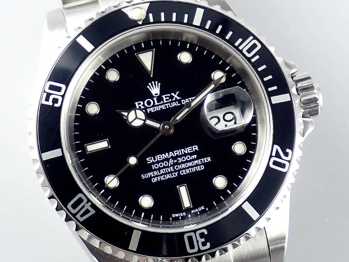 ロレックス サブマリーナー Ref.16610 ブラック文字盤 中古 submariner-412