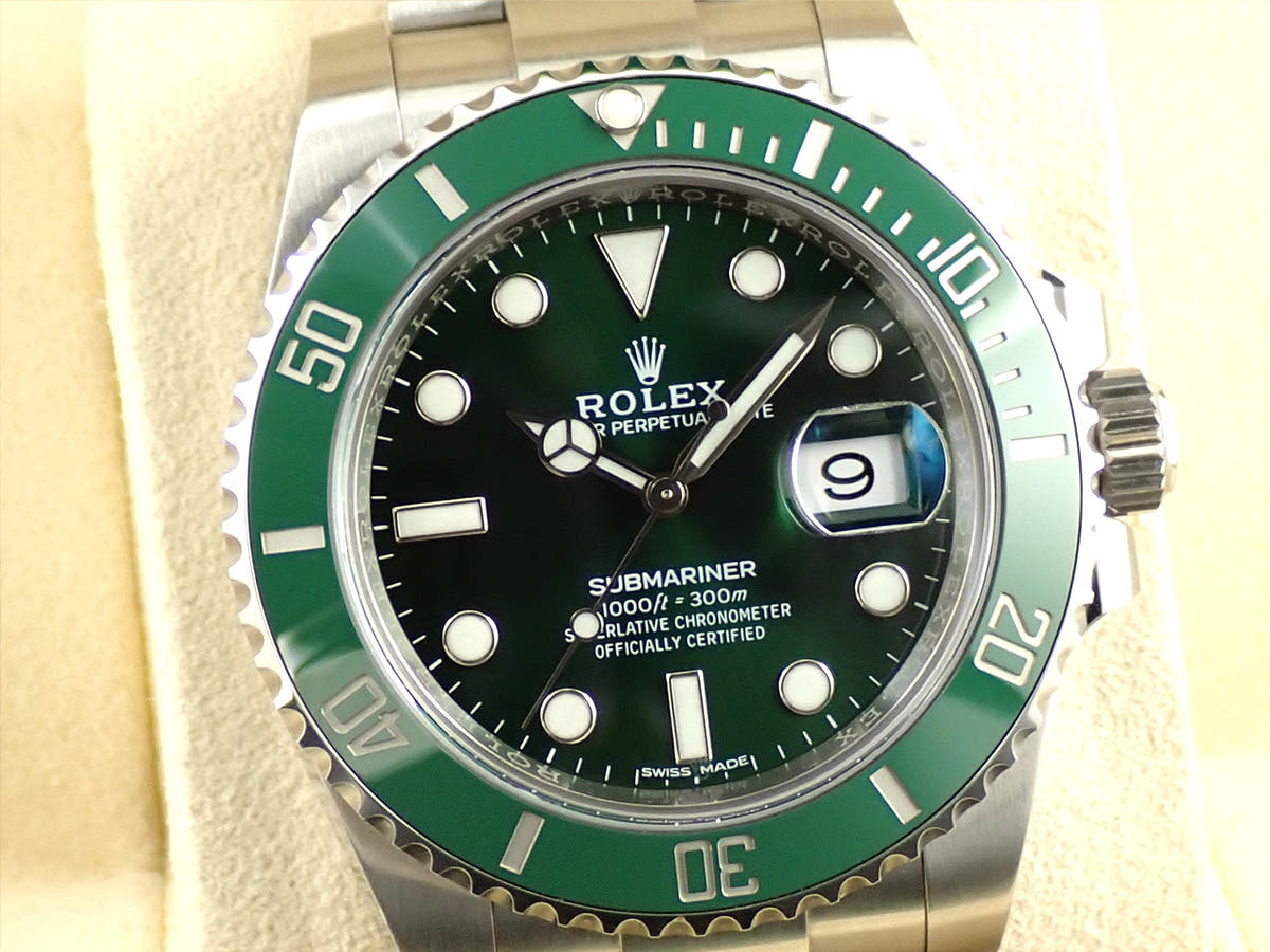 ロレックス サブマリーナー デイト Ref.116610LV グリーン文字盤 中古 A862ZZRR