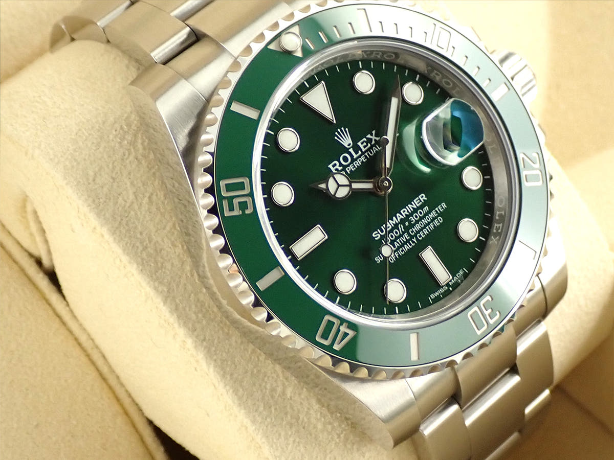 ロレックス サブマリーナー デイト Ref.116610LV グリーン文字盤 中古 A862ZZRR