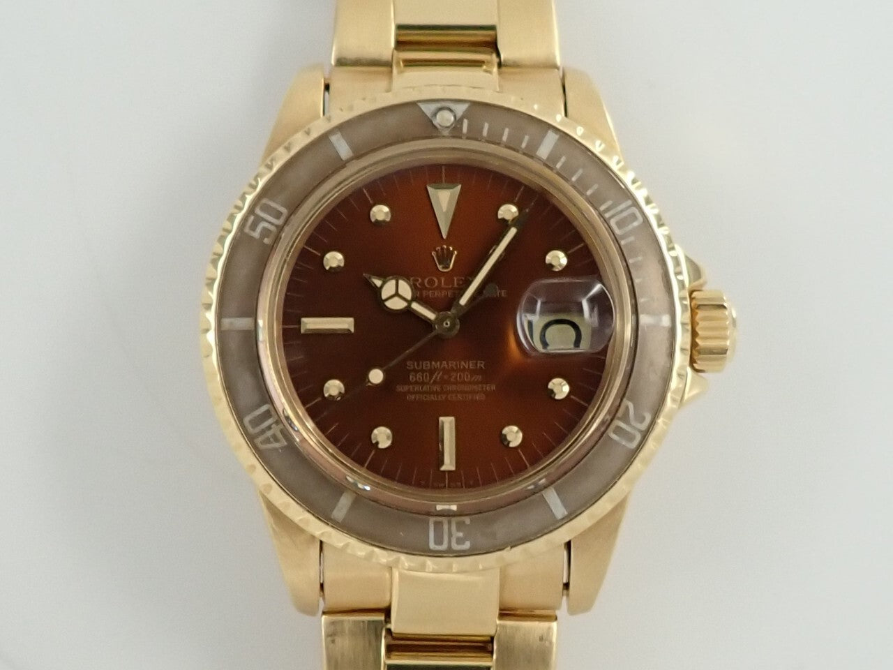 ロレックス サブマリーナー デイト Ref.1680/8 ブラウン文字盤 中古 V58H5Z00