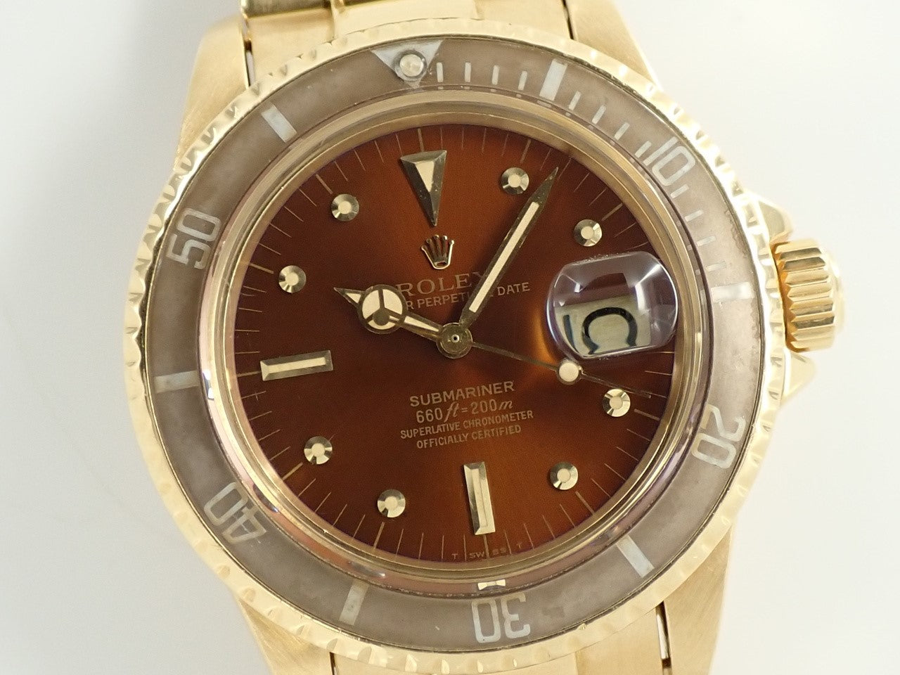 ロレックス サブマリーナー デイト Ref.1680/8 ブラウン文字盤 中古 V58H5Z00