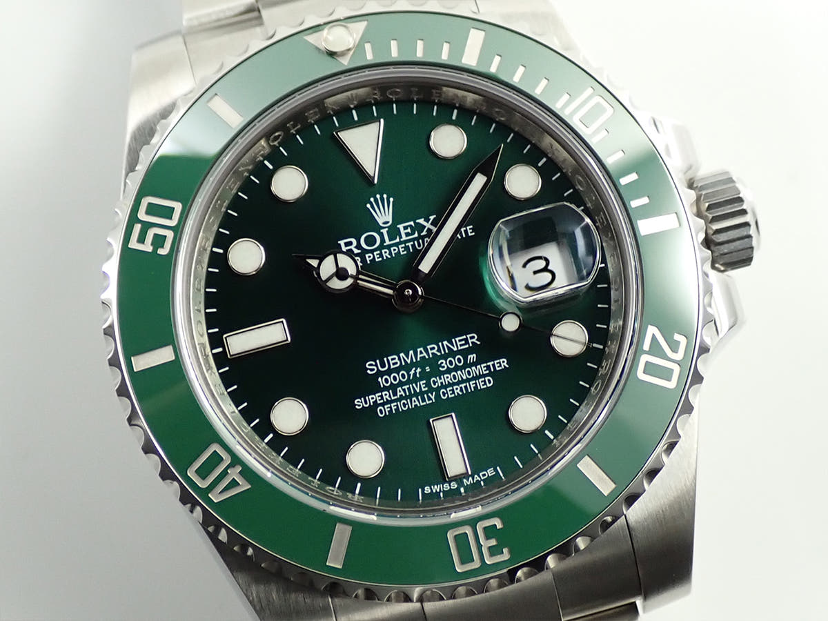 ロレックス サブマリーナー デイト Ref.116610LV グリーン文字盤 中古 14947M95