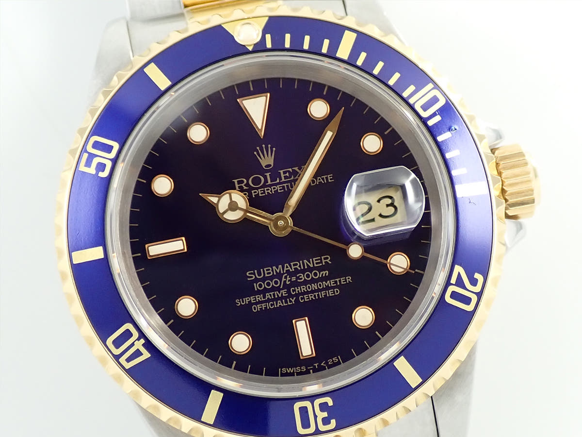 ロレックス サブマリーナー デイト Ref.16613 ブルー文字盤 中古 WKT57W1R
