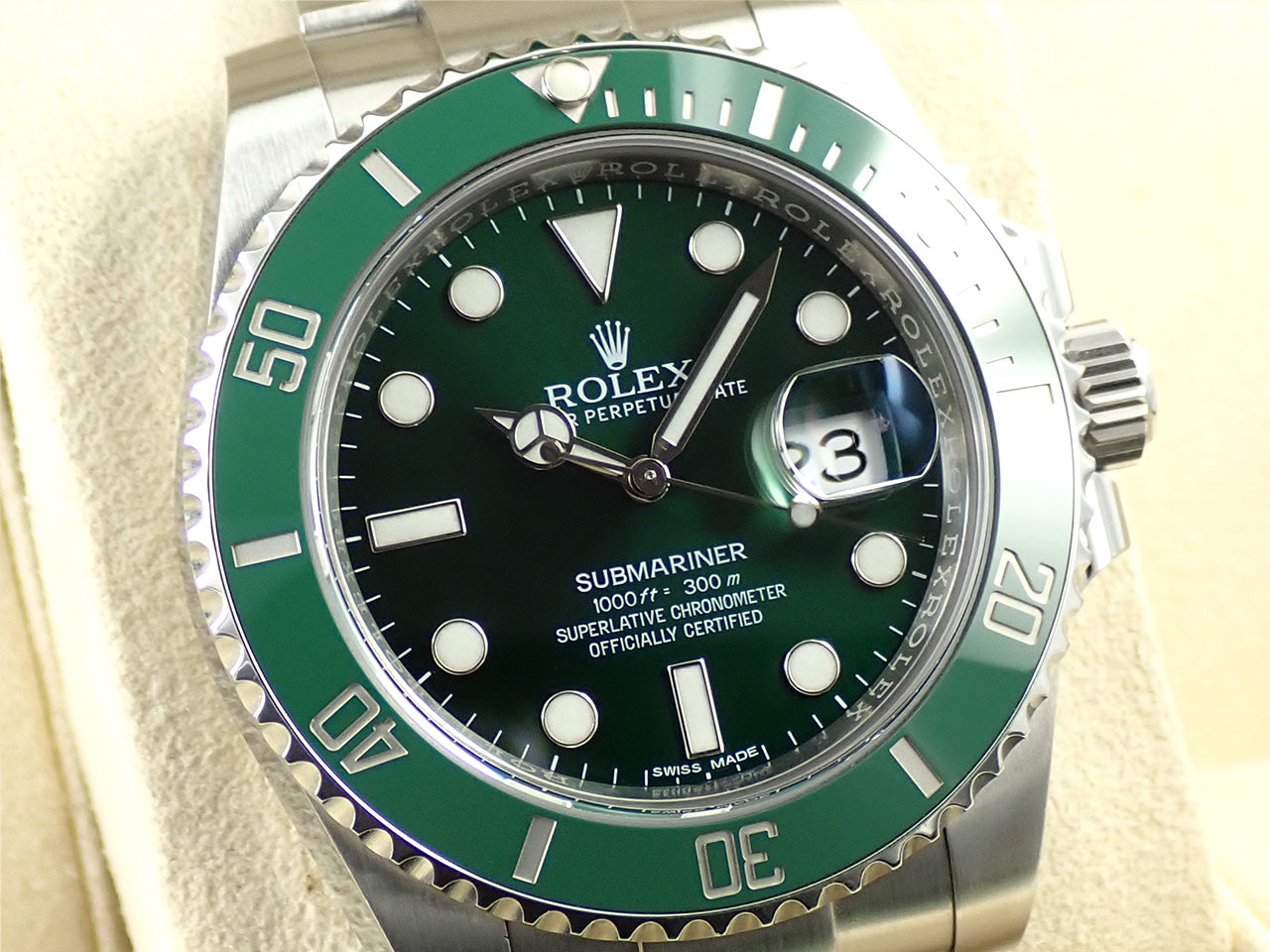 Rolex Submariner Date Ref.116610LV SS Green Dial