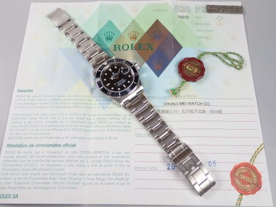 Rolex Submariner Date Y Serial Ref.16610